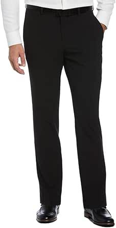Savane Men's Flat Front Slim Fit Performance Pants With Active Waistband and 4-Way Stretch (Waist Size 30 - 44)