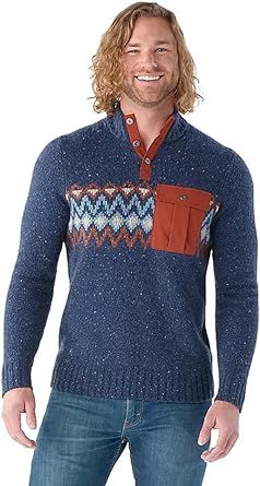Smartwool Men's Merino Wool Heavy Henley Sweater (Regular Fit)