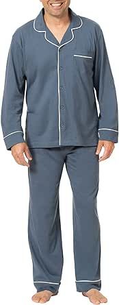 PajamaGram Pajamas For Men - Mens PJs Sets, Classic, 100% Cotton