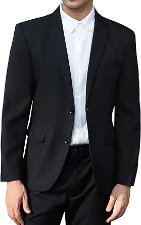 EliteSpirit Men's Lightweight Casual Blazers Sport Coats Regular Fit Suit Blazer Jackets Two Button
