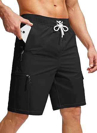 Kayrth Men's Swim Trunks Quick Dry Board Shorts with 5 Pockets Swimsuit Swimwear for Men - No Mesh Liner