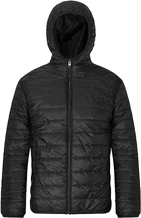 MADHERO Mens Packable Puffer Jacket Lightweight Water-Resistant Quilted Puffy Outerwear