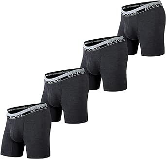 BAMBOO COOL Men’s Underwear Soft Breathable Boxer Briefs for Men Bamboo Viscose Underwear