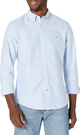 Tommy Hilfiger Men's Long Sleeve Button Down Oxford Shirt in Regular Fit