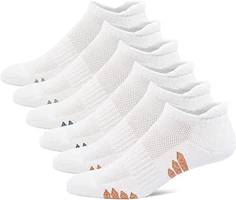 u&i Men's Performance Cushion Cotton Low Cut Ankle Athletic Socks (6-Pack/12-Pack)